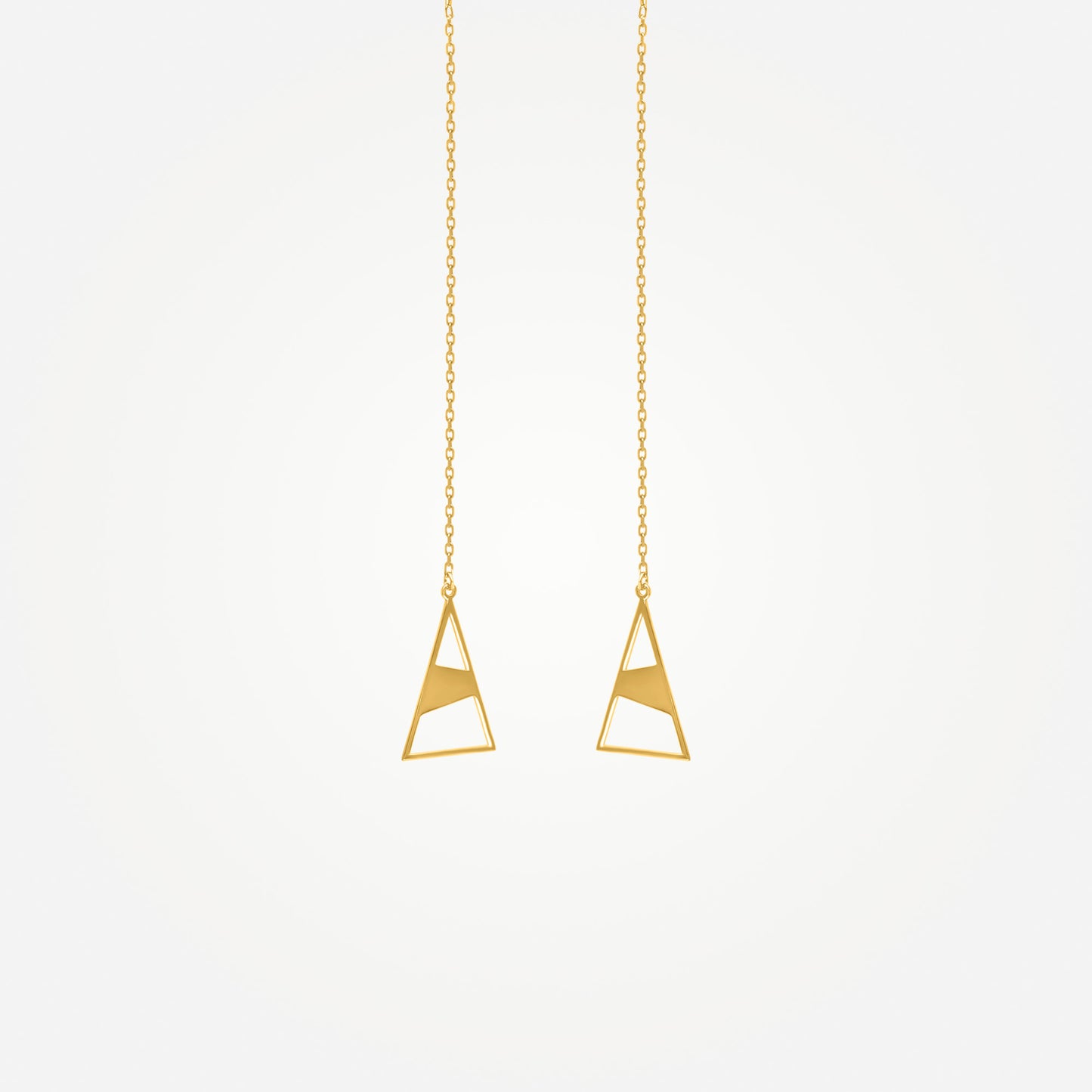 Karrier KASIT Triangle Threader Earrings Media 1 of 3