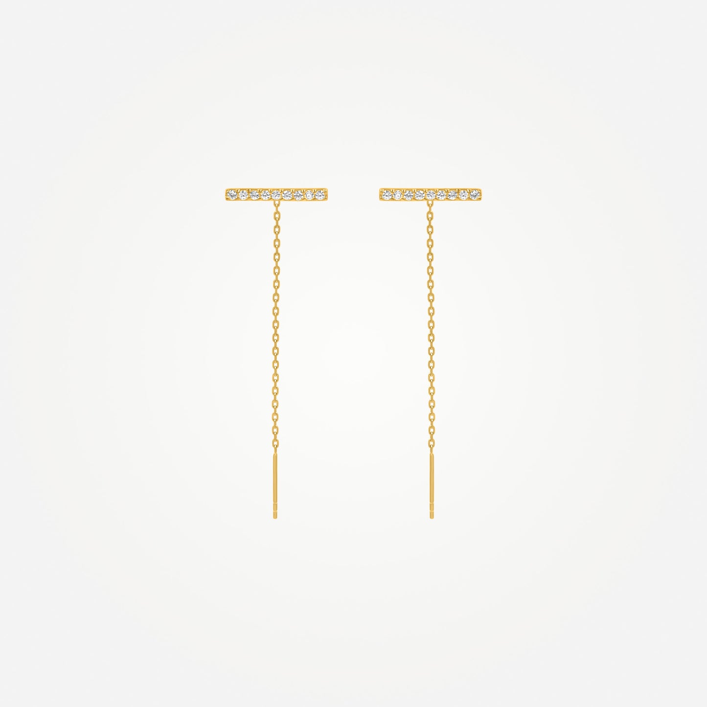Karrier LULON Short Bar Threader Earrings Media 1 of 2