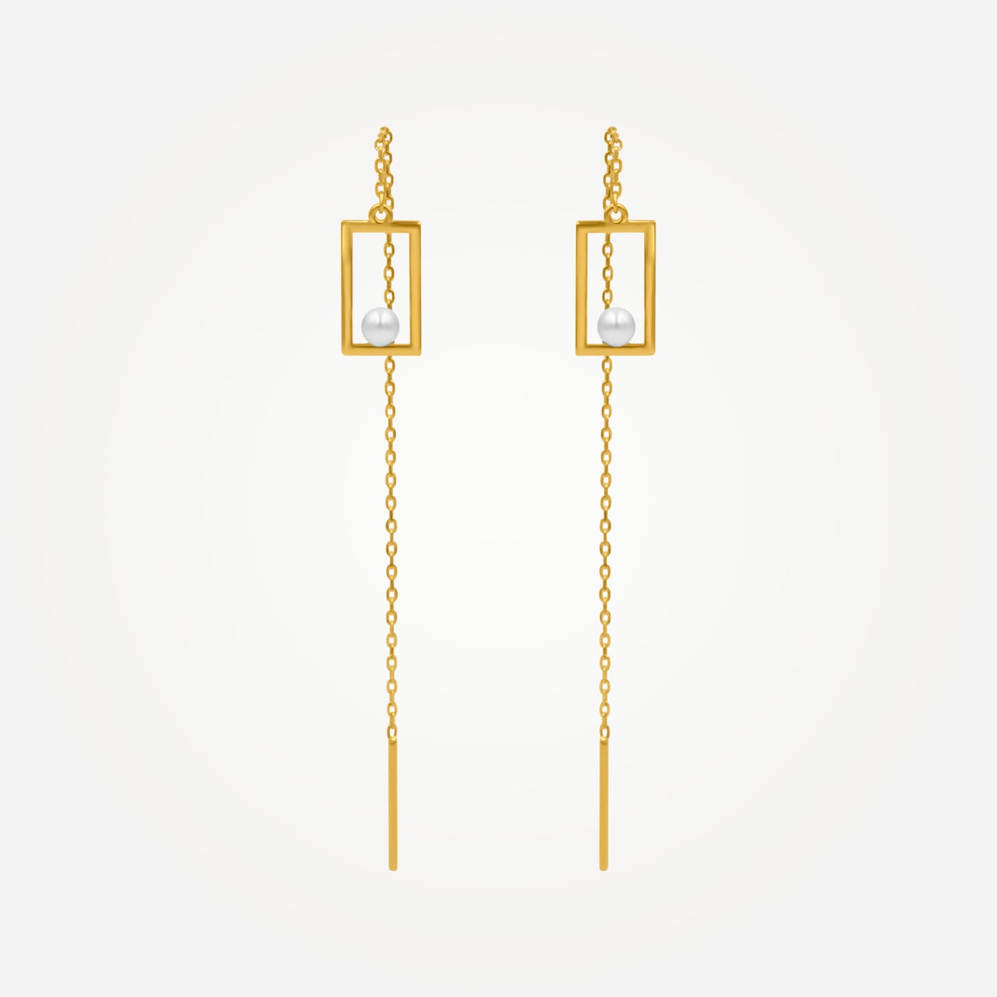 Karrier YARLA Pearl Threader Earrings Media 1 of 3
