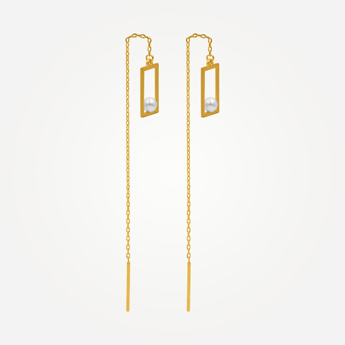 Karrier YARLA Pearl Threader Earrings Media 2 of 3
