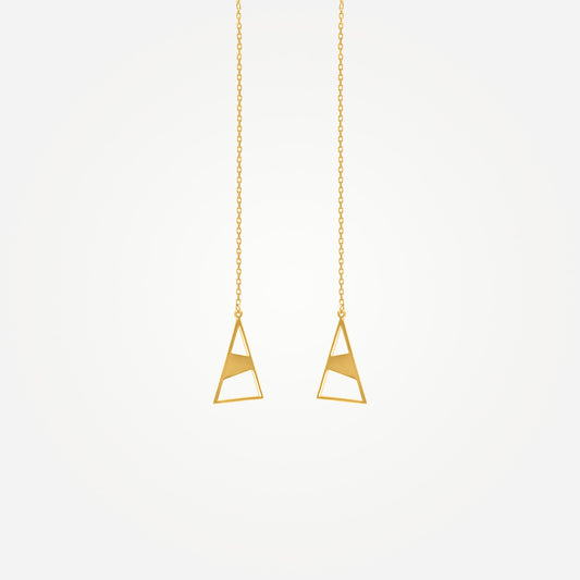 Karrier KASIT Triangle Threader Earrings Media 1 of 3