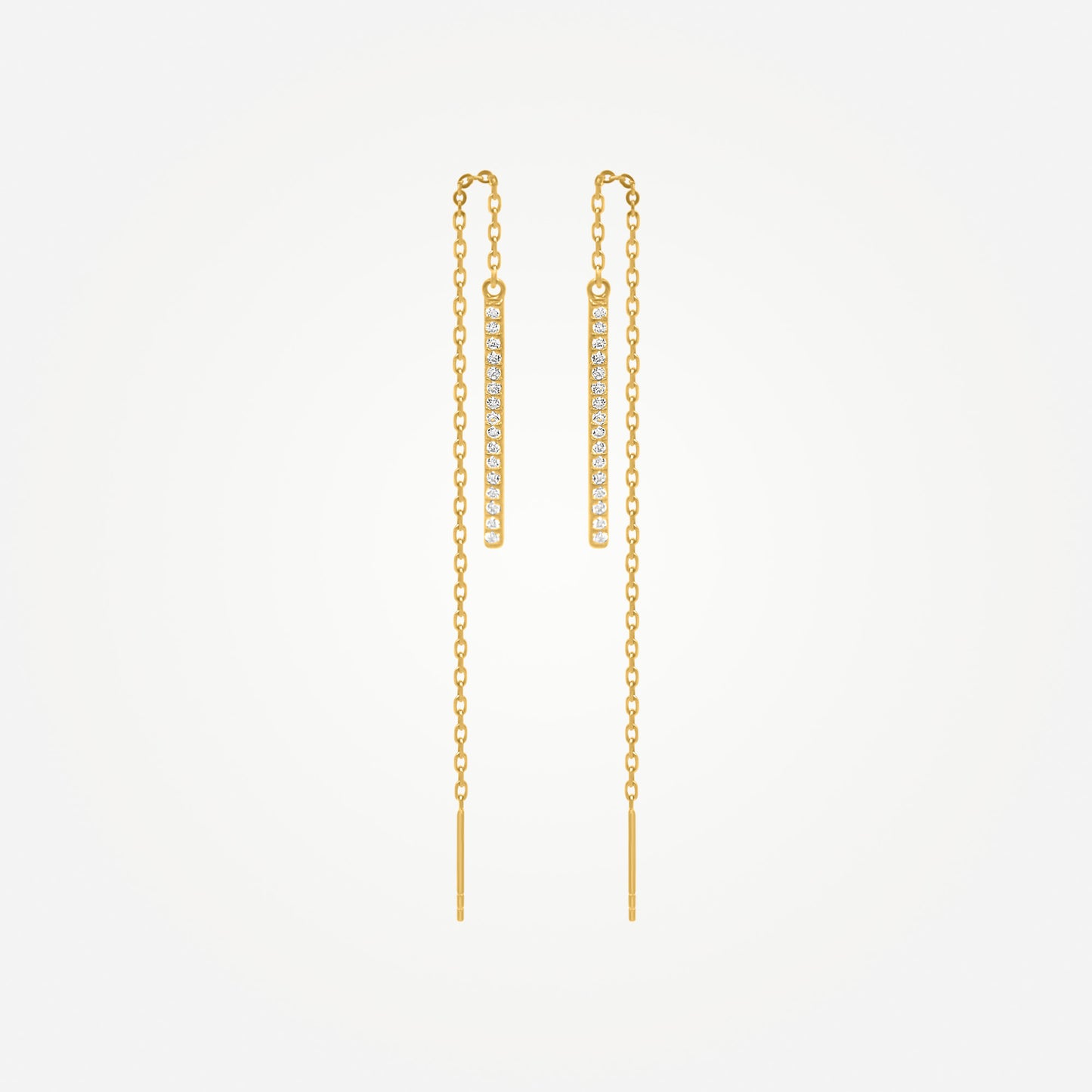 Karrier LULON Long Bar Dangle Earrings Image 2 of 3