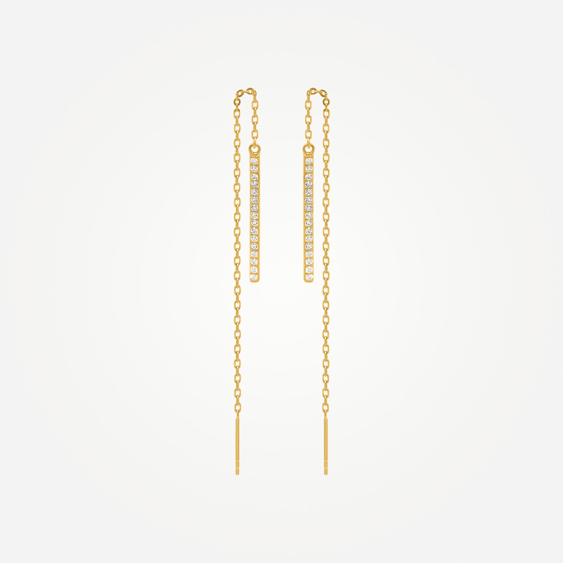 Karrier LULON Long Bar Dangle Earrings Image 2 of 3