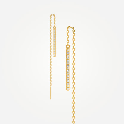 Karrier LULON Long Bar Dangle Earrings Image 1 of 3