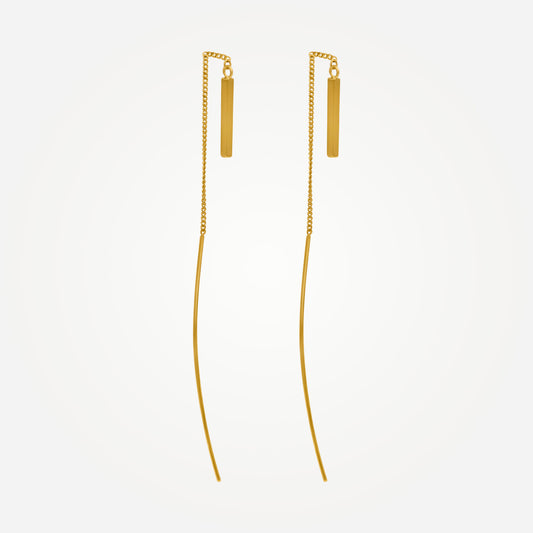 Karrier MELIUR Plate Threader Earrings Media 1 of 3