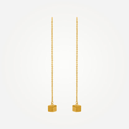 Karrier NARIN Cube Threader Earrings Media 1 of 2