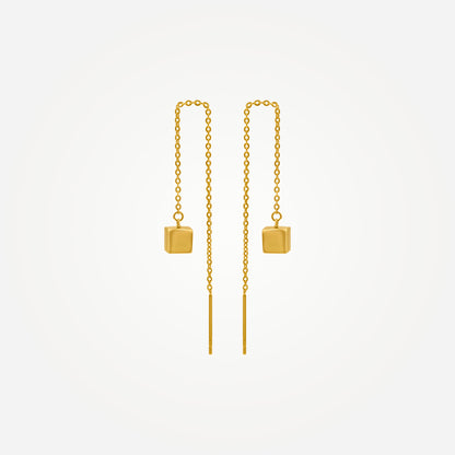 Karrier NARIN Cube Threader Earrings Media 2 of 2