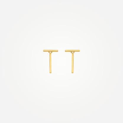 Karrier NARIN Short Bar Stud Earrings Media 2 of 3