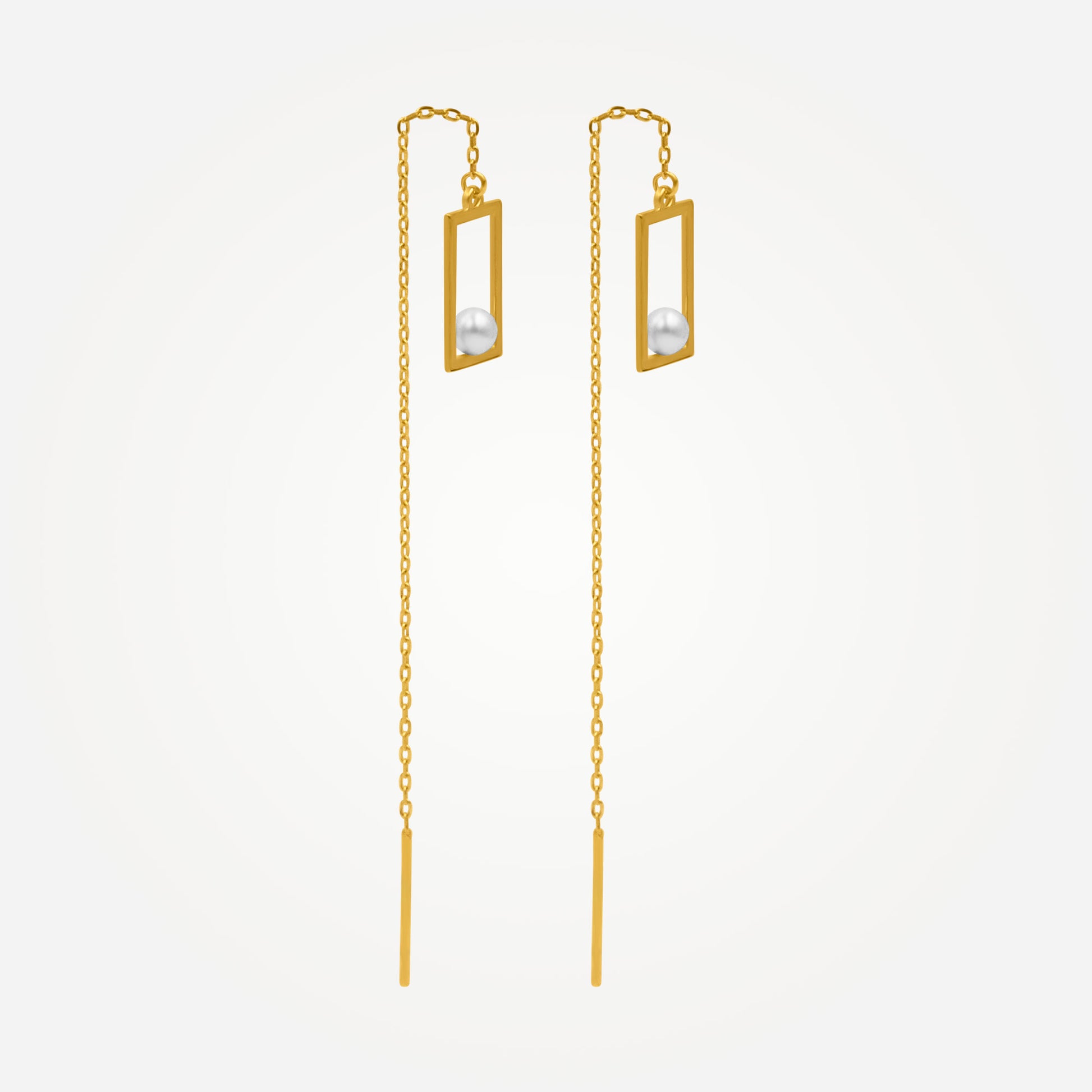 Karrier YARLA Pearl Threader Earrings Media 2 of 3